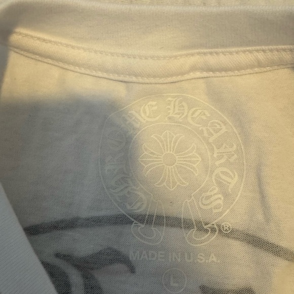 Chrome Hearts Horseshoe Logo Pocket T-Shirt 'White' - Picture 6 of 8